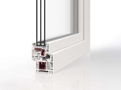 PaXplus 4 ProfilschnittProduktbild,  Fenster,  Kunststoff-Fenster,  PaXplus 4,  Profilschnitt